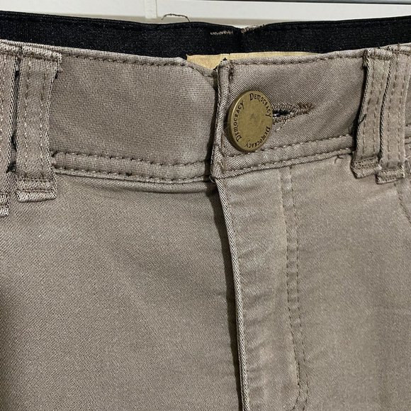 Democracy Ab Technology Light Gray/Brown Low Rise Stretch Skinny Jeans Size 8 - Picture 4 of 9